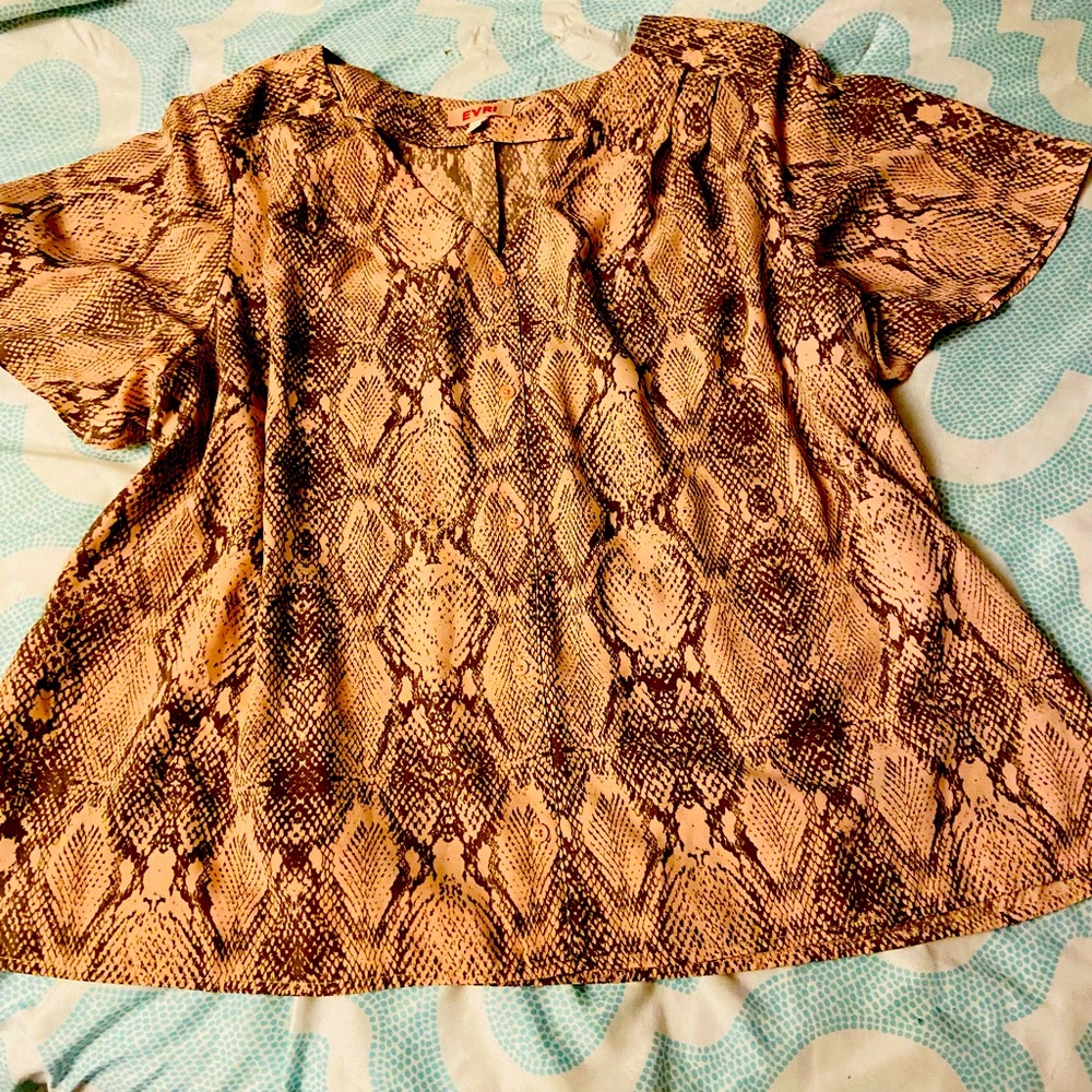 EVRI womens 2X s/s blouse